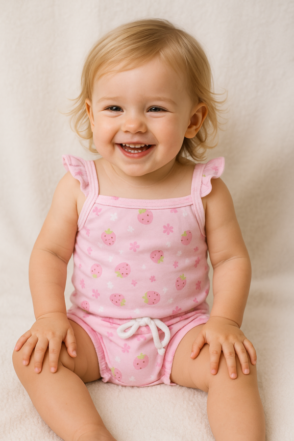 Conjunto Body + Cuco Bebé | Algodón Gofre | Estampado
