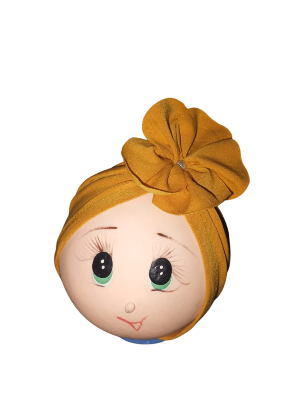 Balaca y Turbante para Bebé con Diseño de Petalos – Tela Piel de Durazno Suave y Elástica