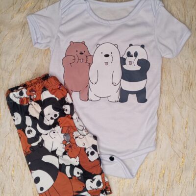 Conjunto Body + Pantalón Bebé | Algodón Franela |