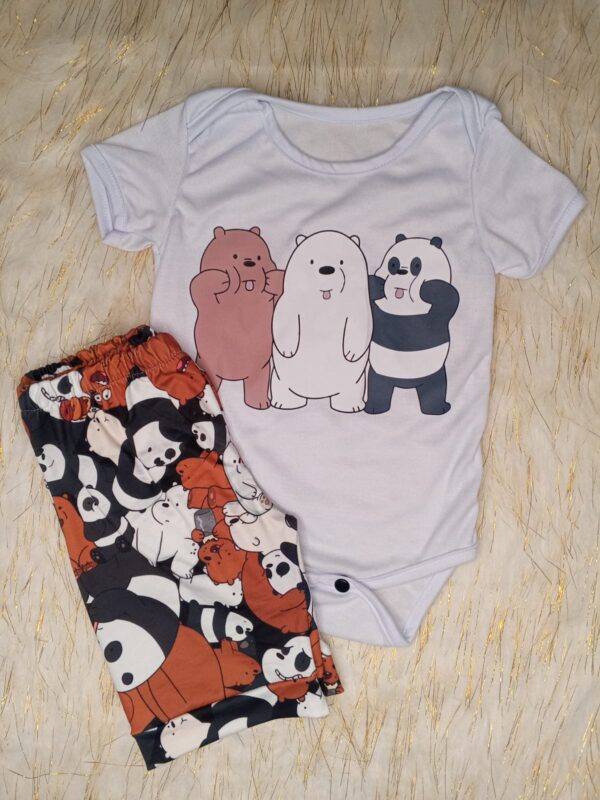 Conjunto Body + Pantalón Bebé | Algodón Franela |