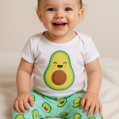 Conjunto Body + Pantalón Bebé | Algodón Franela |